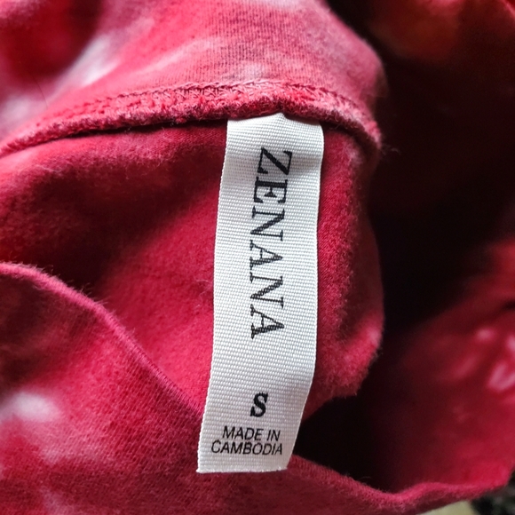 Zenana Tie Dye Maroon Leggings Size Small. Excellent condition! - Picture 5 of 6